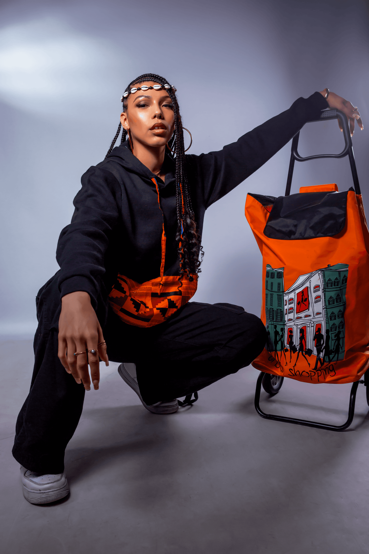 Sweat-shirt en motifs traditionnelles